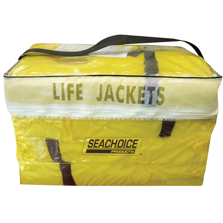 SEACHOICE Life Vest 4-Pack With Bag, Yellow 86010
